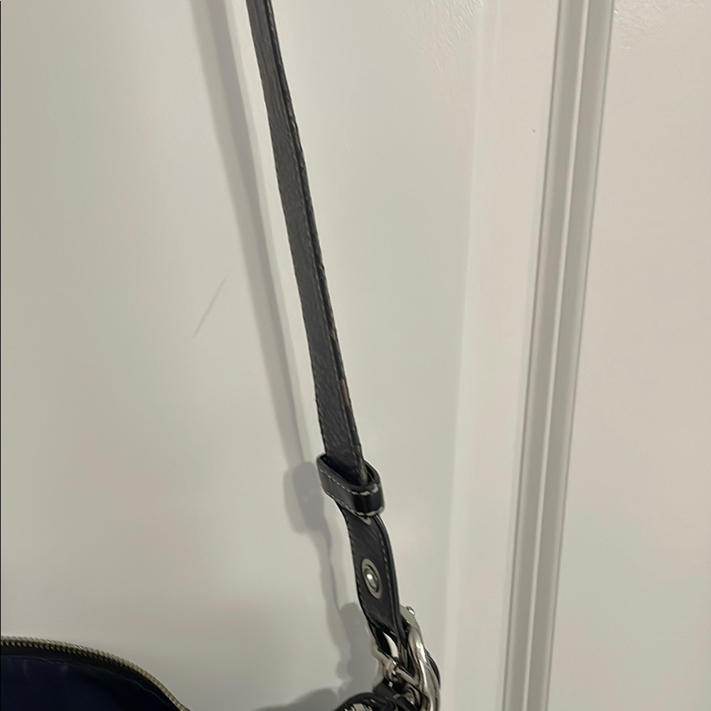 Coach Black Shoulder Bag with Silver Hardware EUC Vintage - Picture 6 of 12